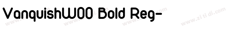 VanquishW00 Bold Reg字体转换